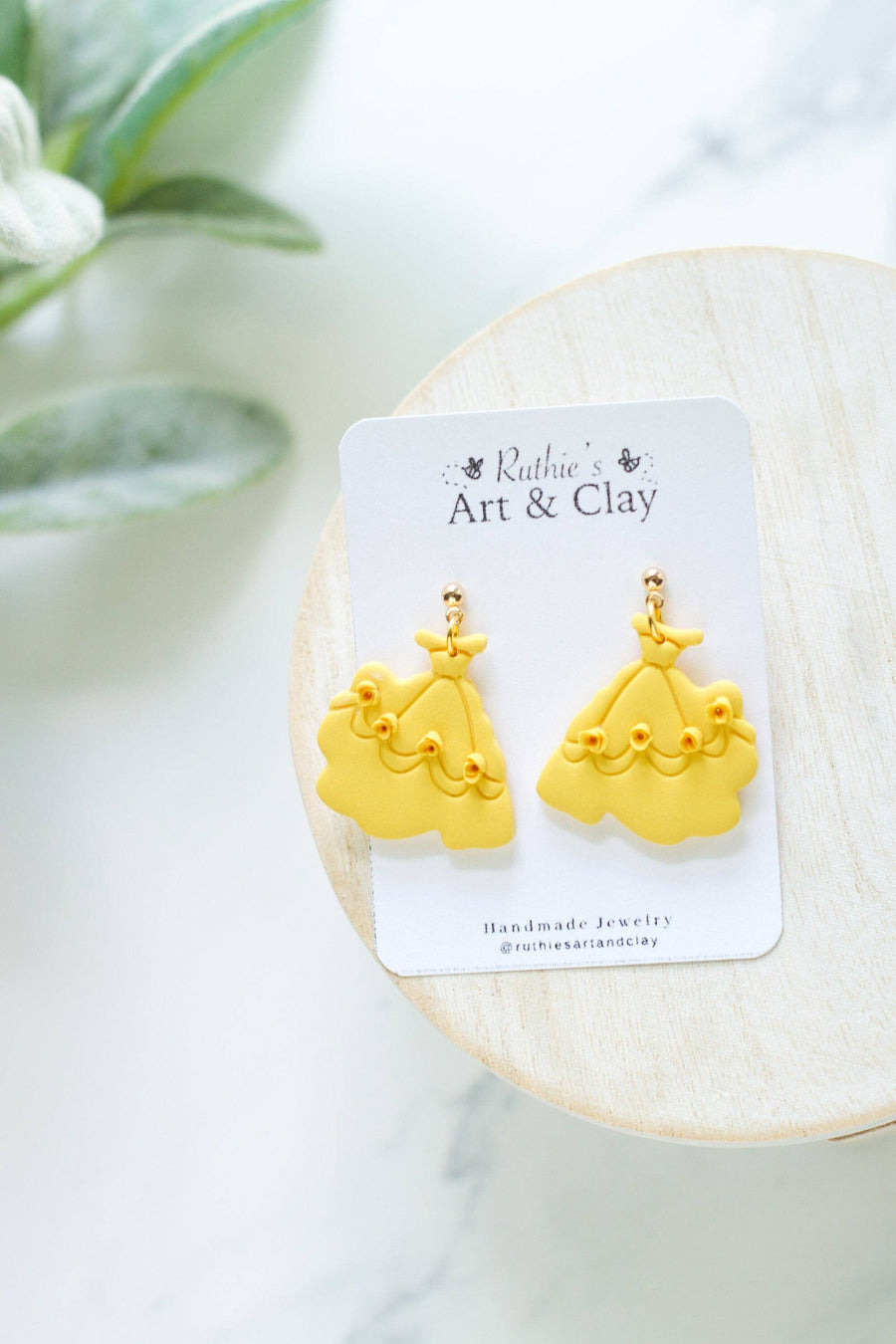 Yellow Dress Earrings