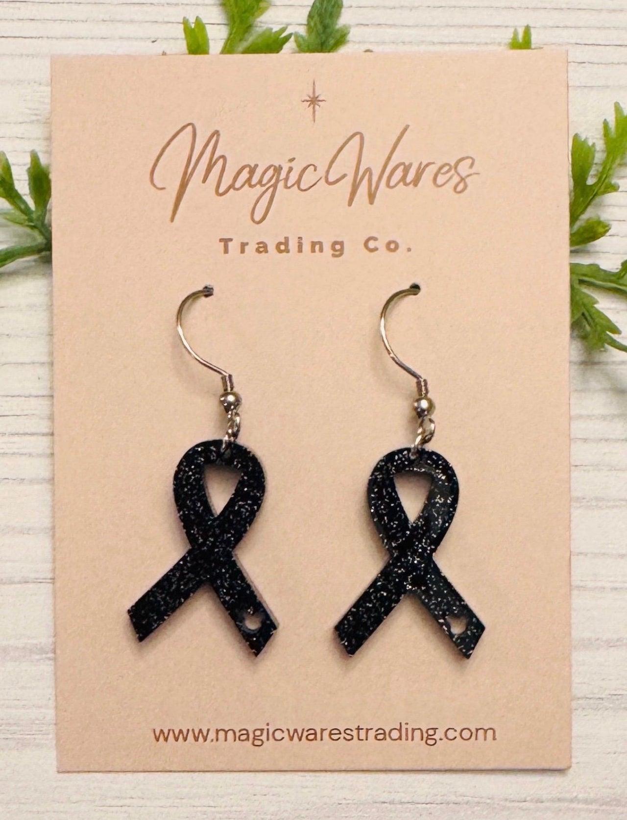 Dangle Awareness Ribbon Earrings (Pre-Order)