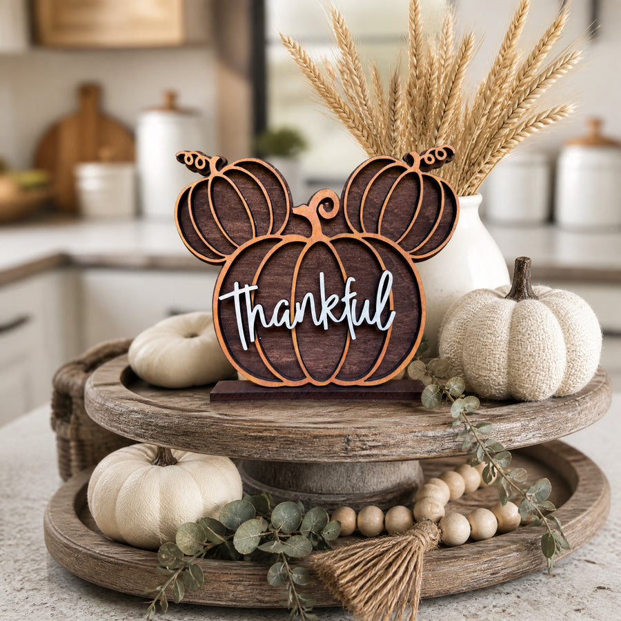 Thankful Pumpkin Mouse Stand (Pre-Order)