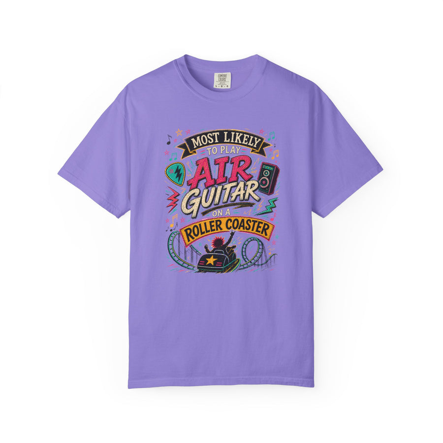 Play Air Guitar On Rollercoaster Tee
