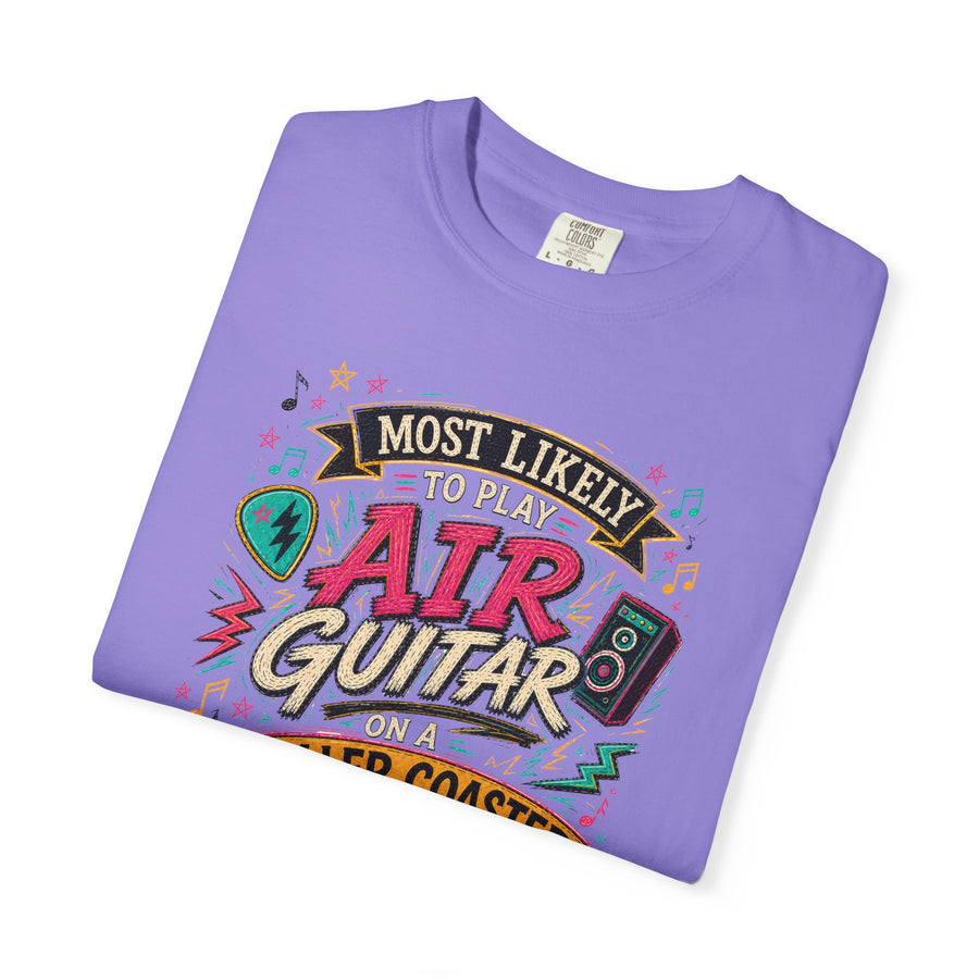 Play Air Guitar On Rollercoaster Tee