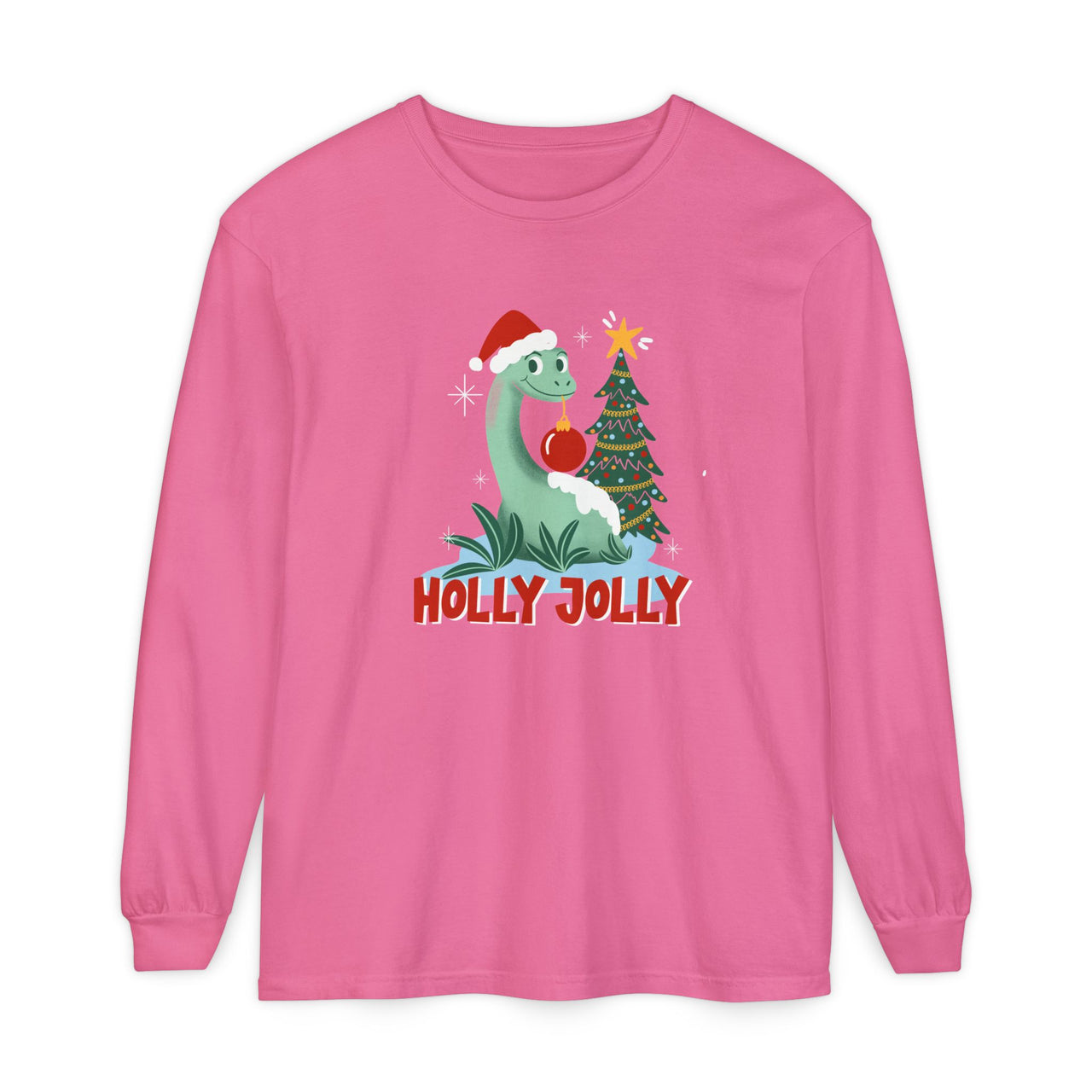 Long Sleeves -Crunchberry Holly Jolly