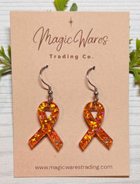Thumbnail for Dangle Awareness Ribbon Earrings (Pre-Order)