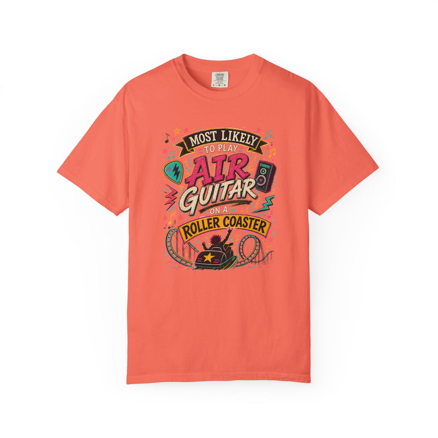 Play Air Guitar On Rollercoaster Tee
