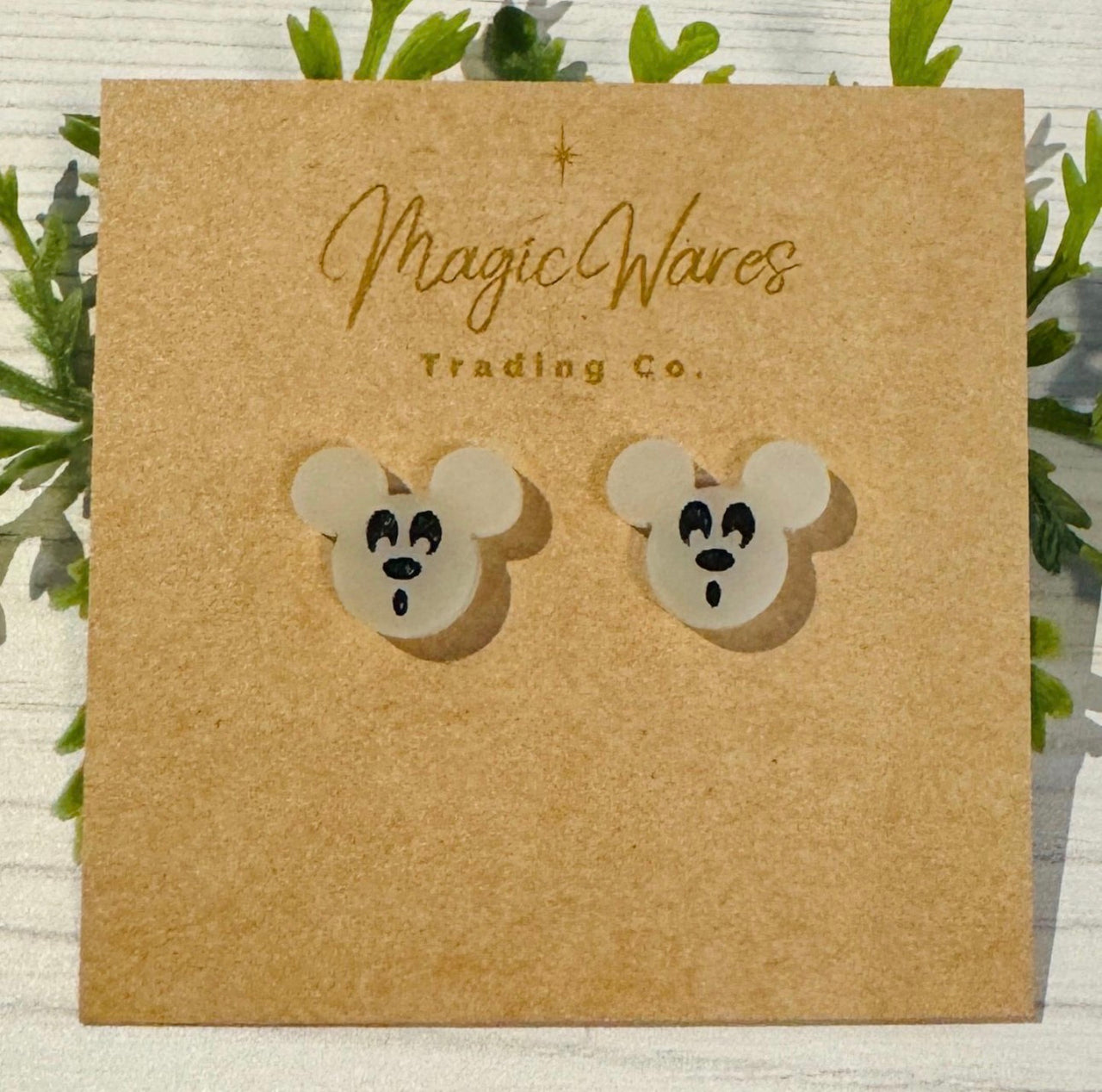 Stud Glow in the Dark Ghost Earrings (Pre-Order)