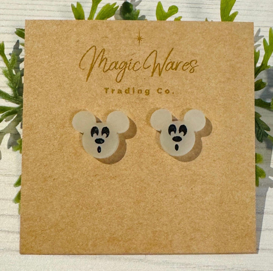 Stud Glow in the Dark Ghost Earrings (Pre-Order)