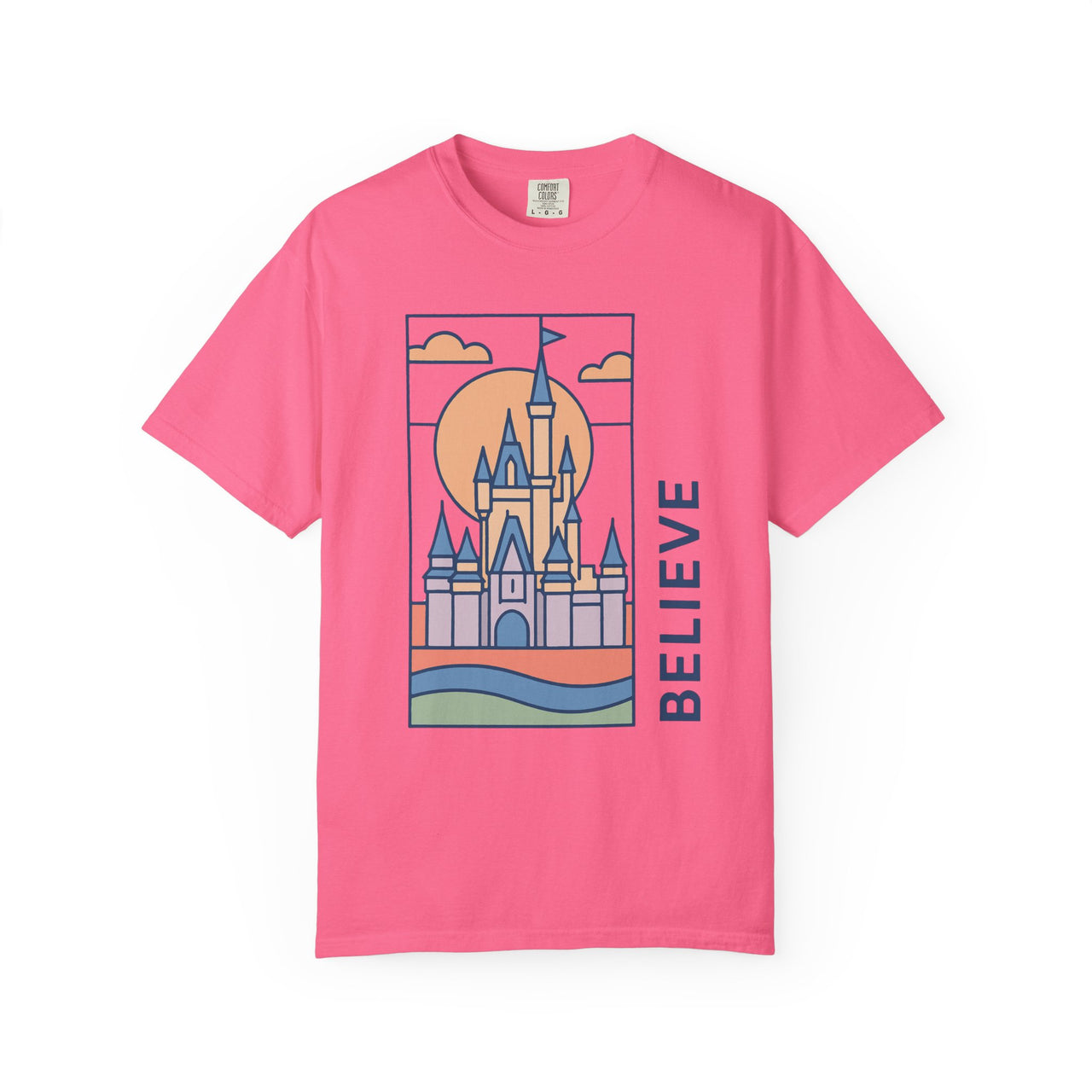 Believe Stained Glass Castle Tee