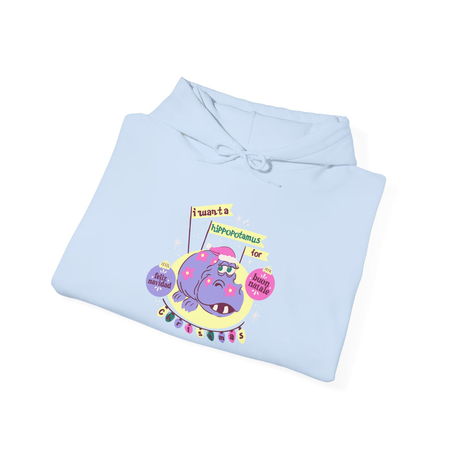 Hoodie - Hippo Chriistmas