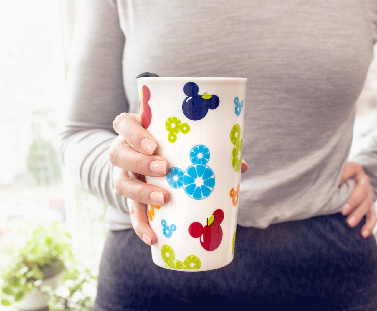 10 oz Ceramic Fruit To Go Coffee Mug