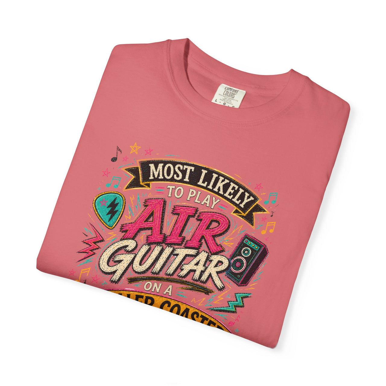 Play Air Guitar On Rollercoaster Tee