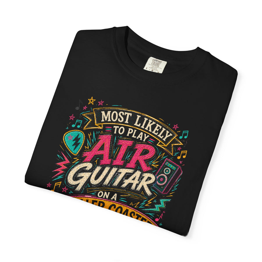 Play Air Guitar On Rollercoaster Tee