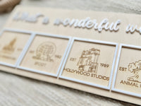 Thumbnail for What A Wonderful World Wooden Sign (Pre-Order)