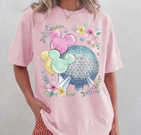 Thumbnail for Blossom Floral Spaceship Earth Tee (Pre-Order)