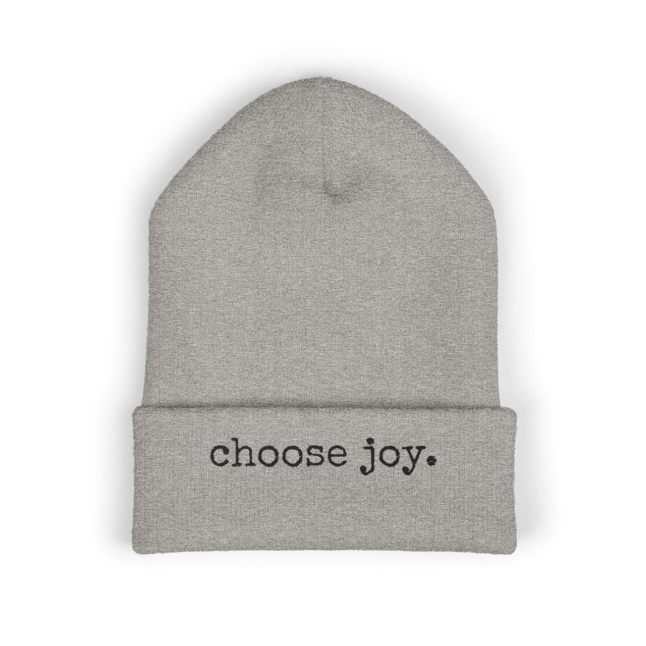 Choose Joy Embroidered Cuffed Beanie