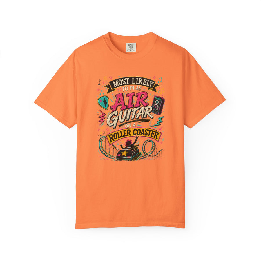 Play Air Guitar On Rollercoaster Tee