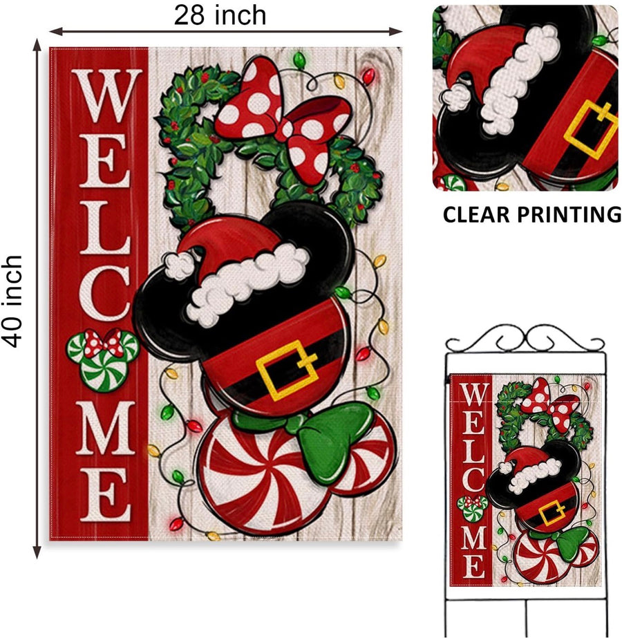 House Flag- Festive Christmas Mouse Head  (Pre-Order)