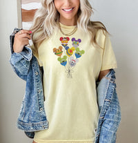 Thumbnail for Banana Character Balloon Embroidered Tee  (pre-order)