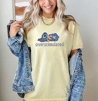 Thumbnail for Banana Embroidered Overstimulated Tee  (pre-order)