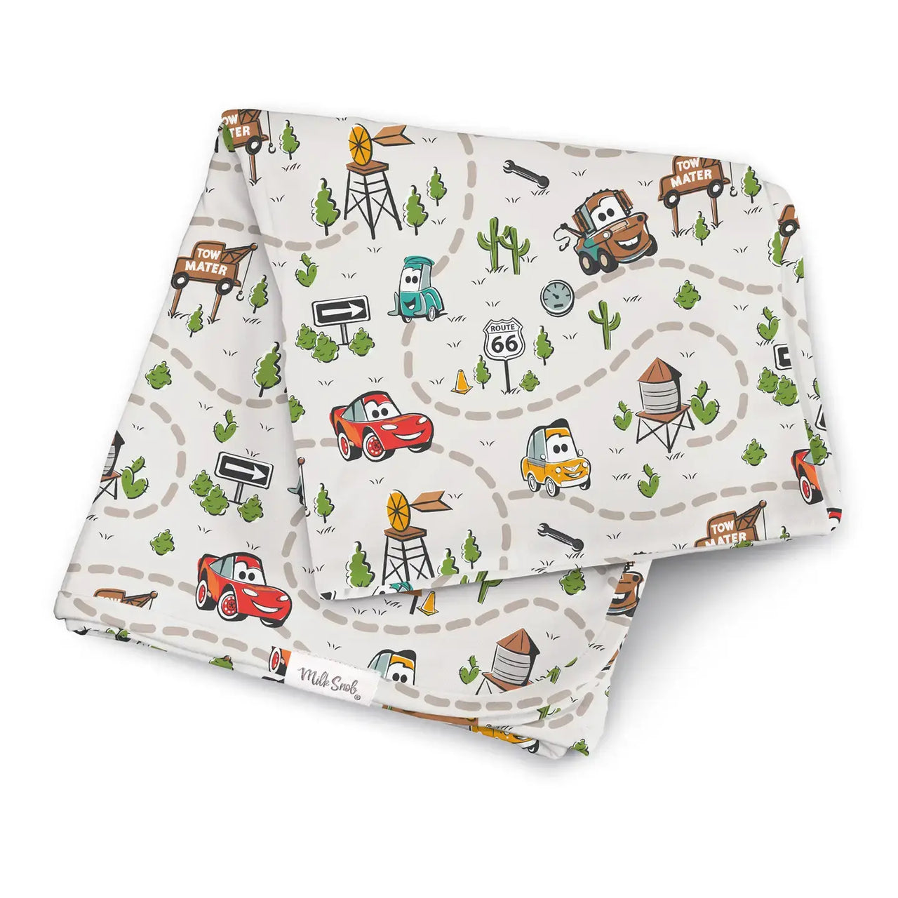 Cars Milk Snob Receiving Blanket
