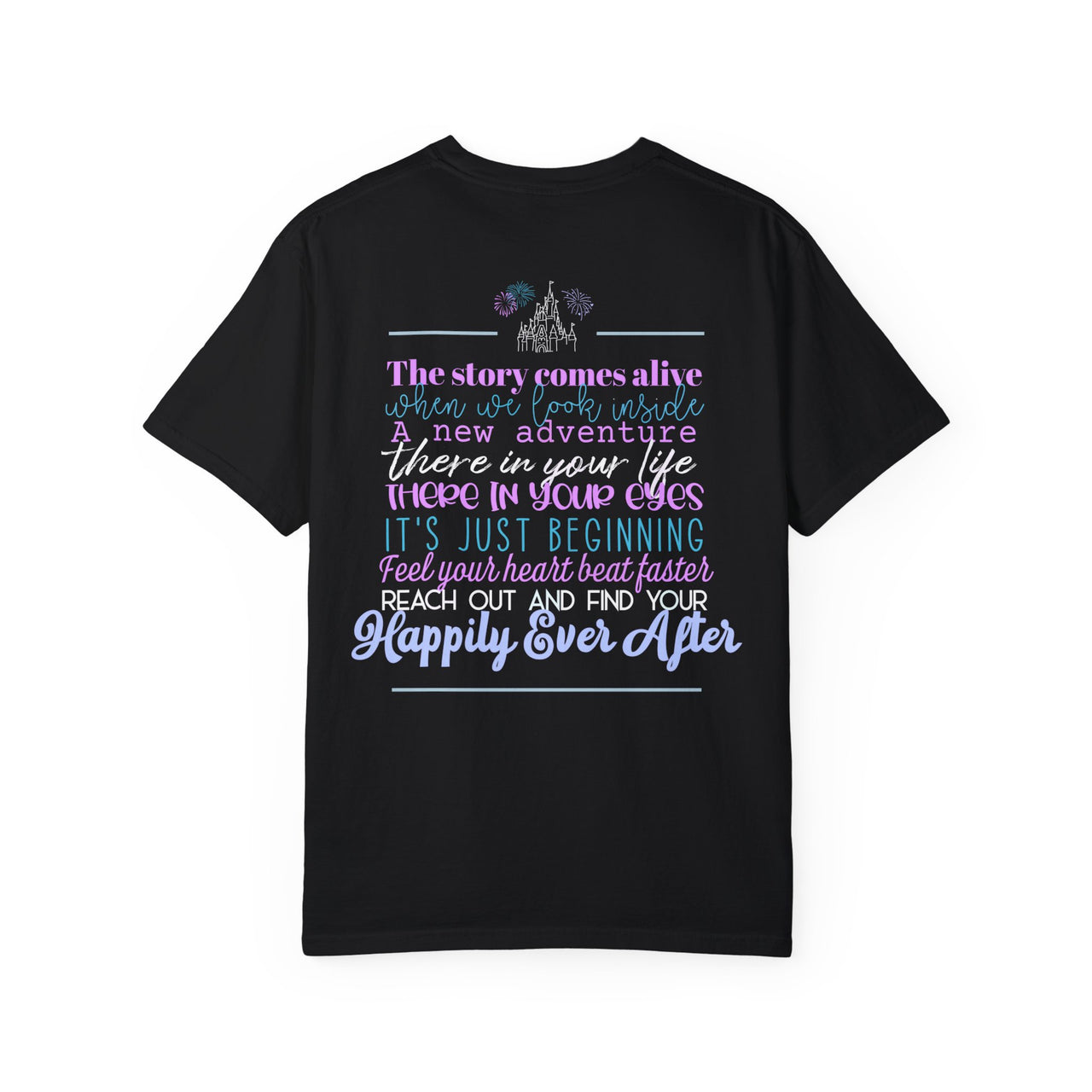 Happily Lyrics Tee On Comfort Colors