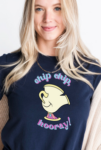 Thumbnail for Navy Chip Chip Hooray Tee