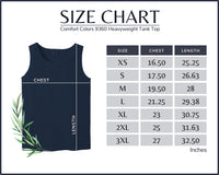 Thumbnail for Tank Top -  Lagoon Blue Embroidered Super Hero  (Pre-Order)