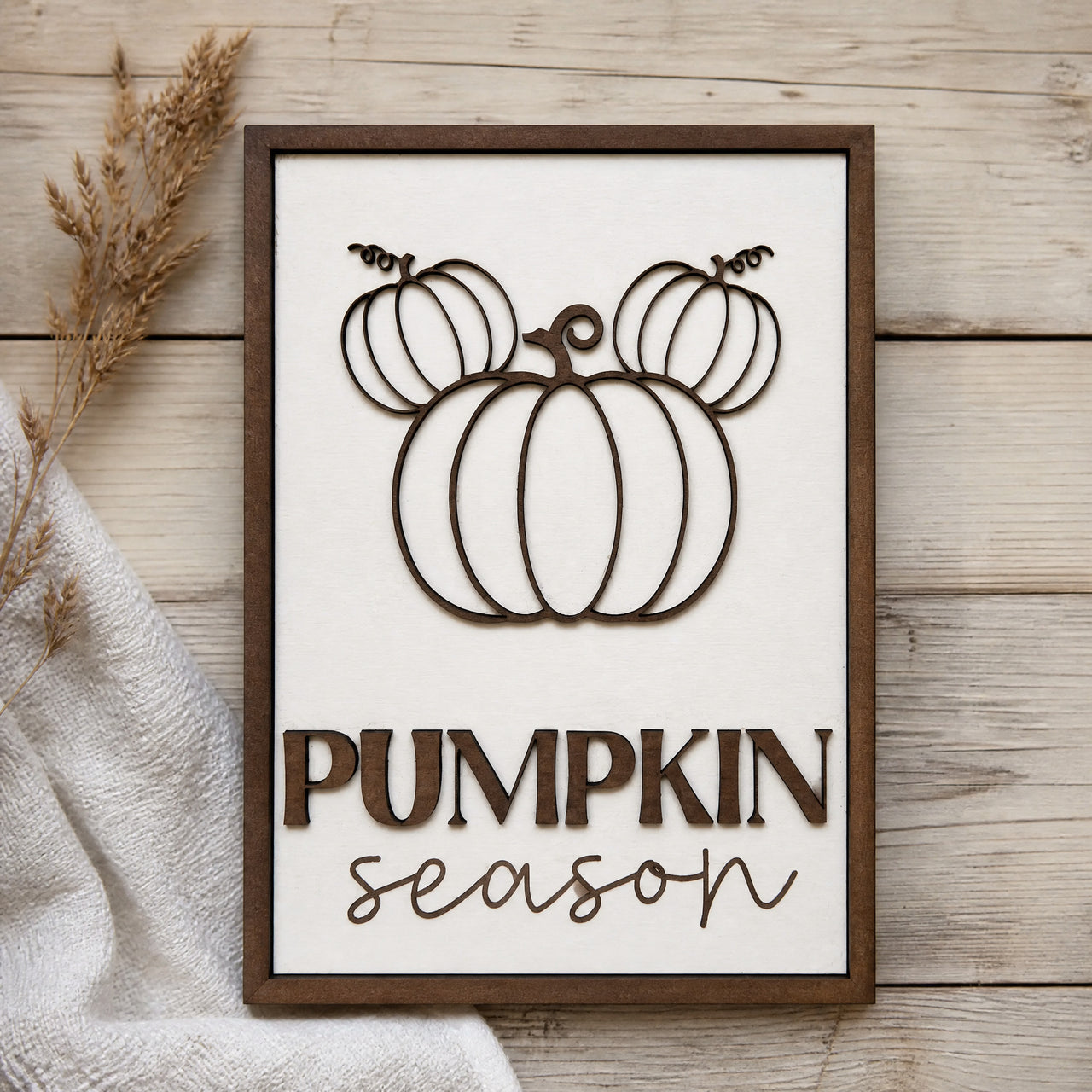 Pumpkin Season Wooden Sign (Pre-Order)