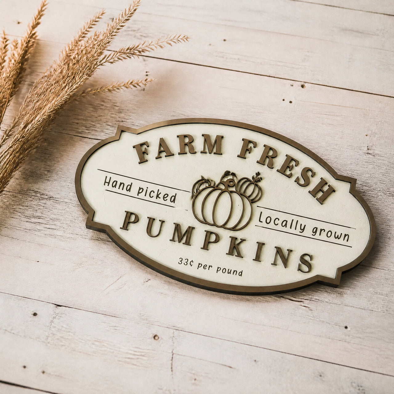 Farm Fresh Pumpkins Wooden Sign (Pre-Order)