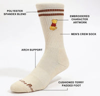 Thumbnail for Embroidered Cream Winnie Socks  (Pre-Order)