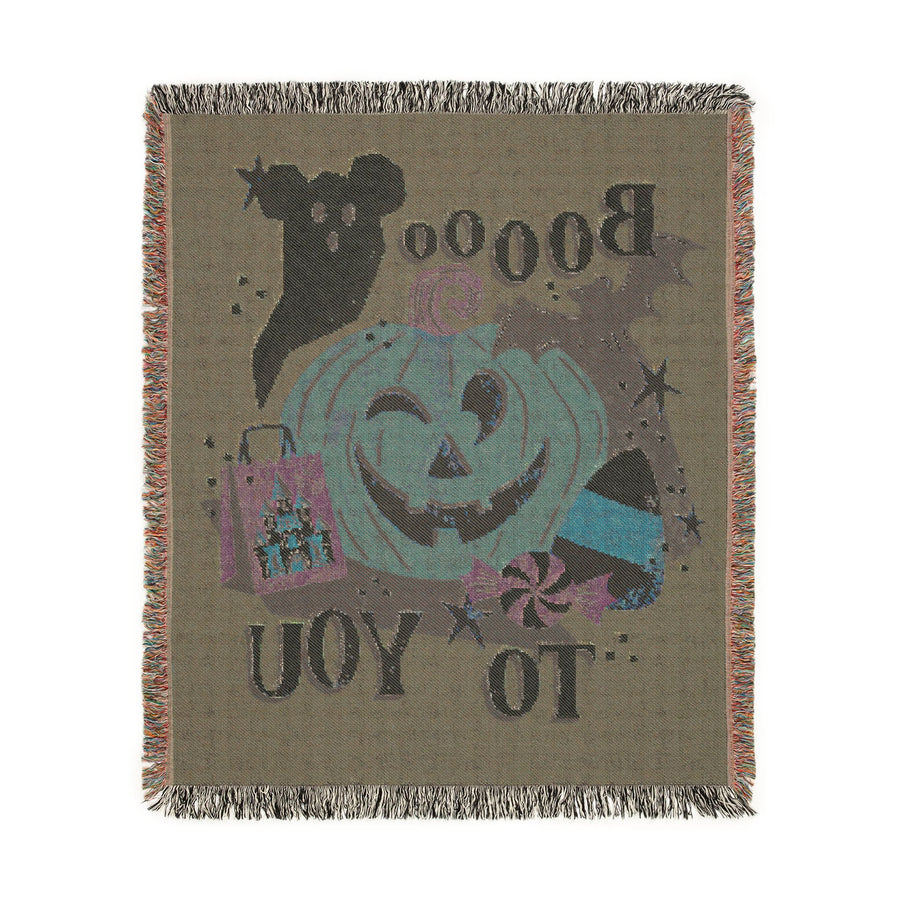 Woven Throw Blanket 50" X 60" Boo To You  (Pre-Order)