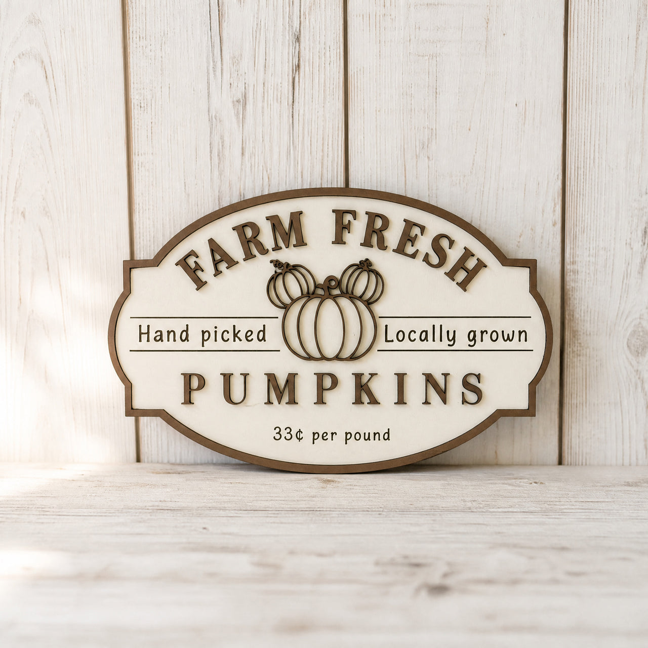 Farm Fresh Pumpkins Wooden Sign (Pre-Order)