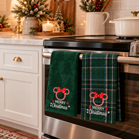 Thumbnail for Embroidered Merry Christmas Kitchen Towel (Pre-Order)