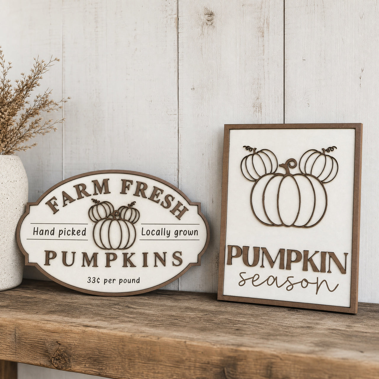 Farm Fresh Pumpkins Wooden Sign (Pre-Order)