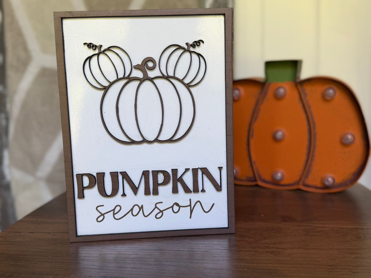 Pumpkin Season Wooden Sign (Pre-Order)