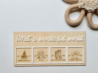 Thumbnail for What A Wonderful World Wooden Sign (Pre-Order)