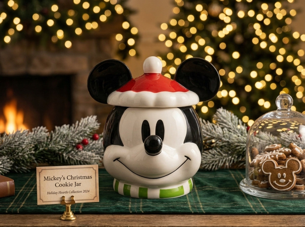 Santa Mouse Cookie Jar  (Pre-Order)