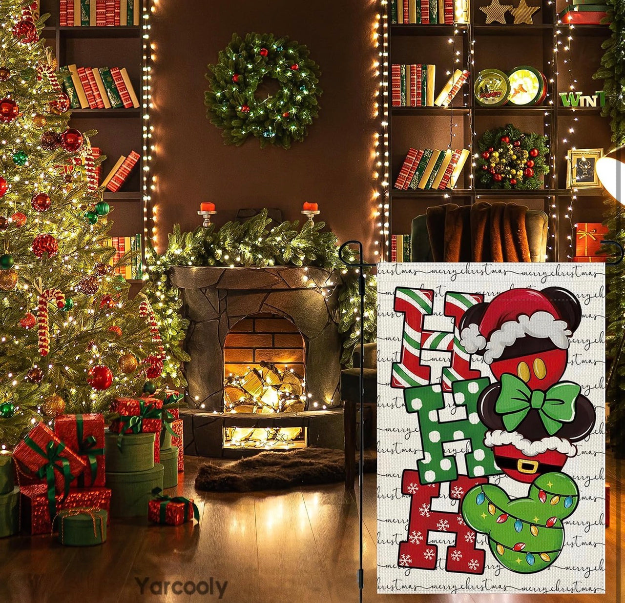 HOHOHO Christmas Garden Banner