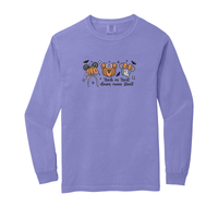 Thumbnail for Long Sleeves Embroidered Trick or Treat Pumpkin  (Pre-Order)