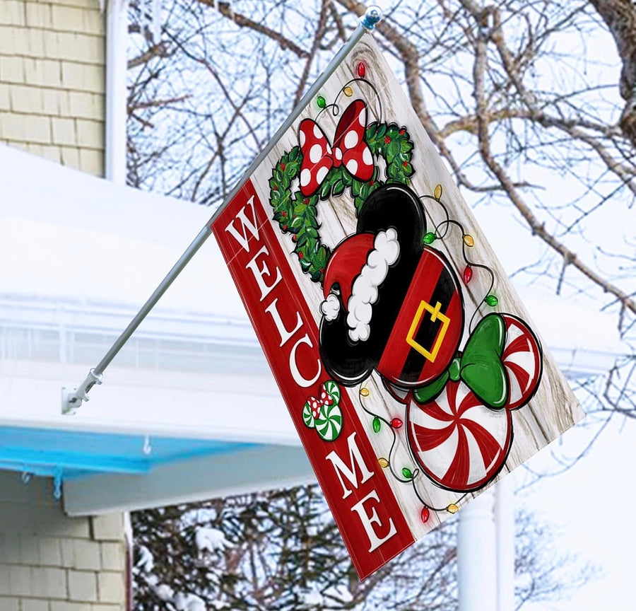 House Flag- Festive Christmas Mouse Head  (Pre-Order)