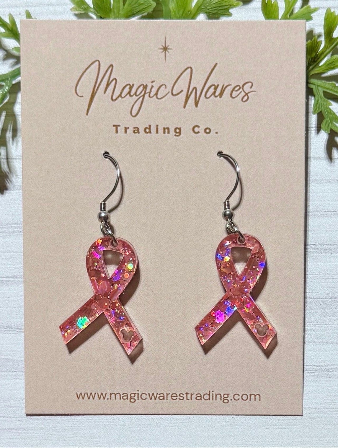 Dangle Awareness Ribbon Earrings (Pre-Order)