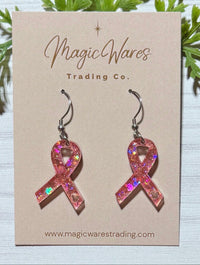 Thumbnail for Dangle Awareness Ribbon Earrings (Pre-Order)
