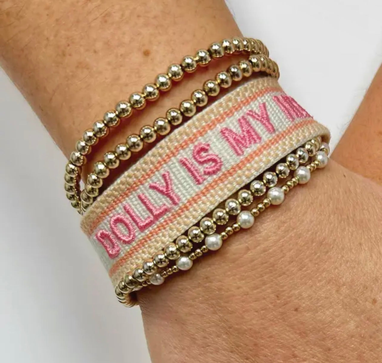 Adjustable Woven Dolly Is My Hero Bracelet (Pre-Order)