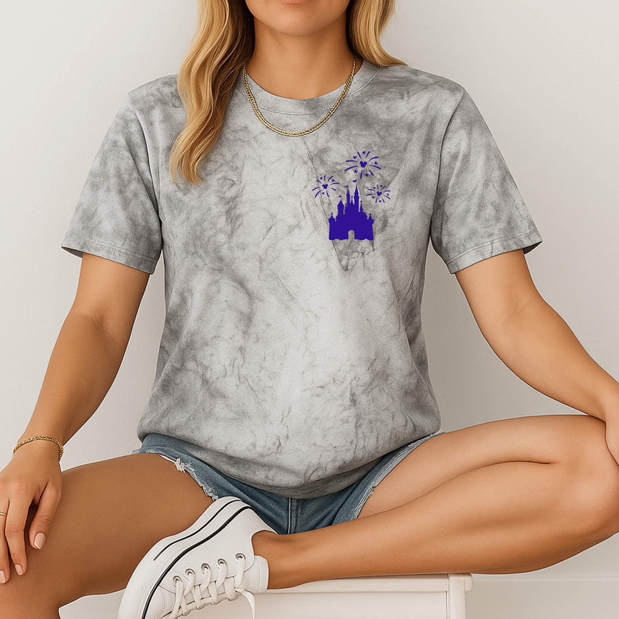 Fireworks Embroidered Color Blast Tee