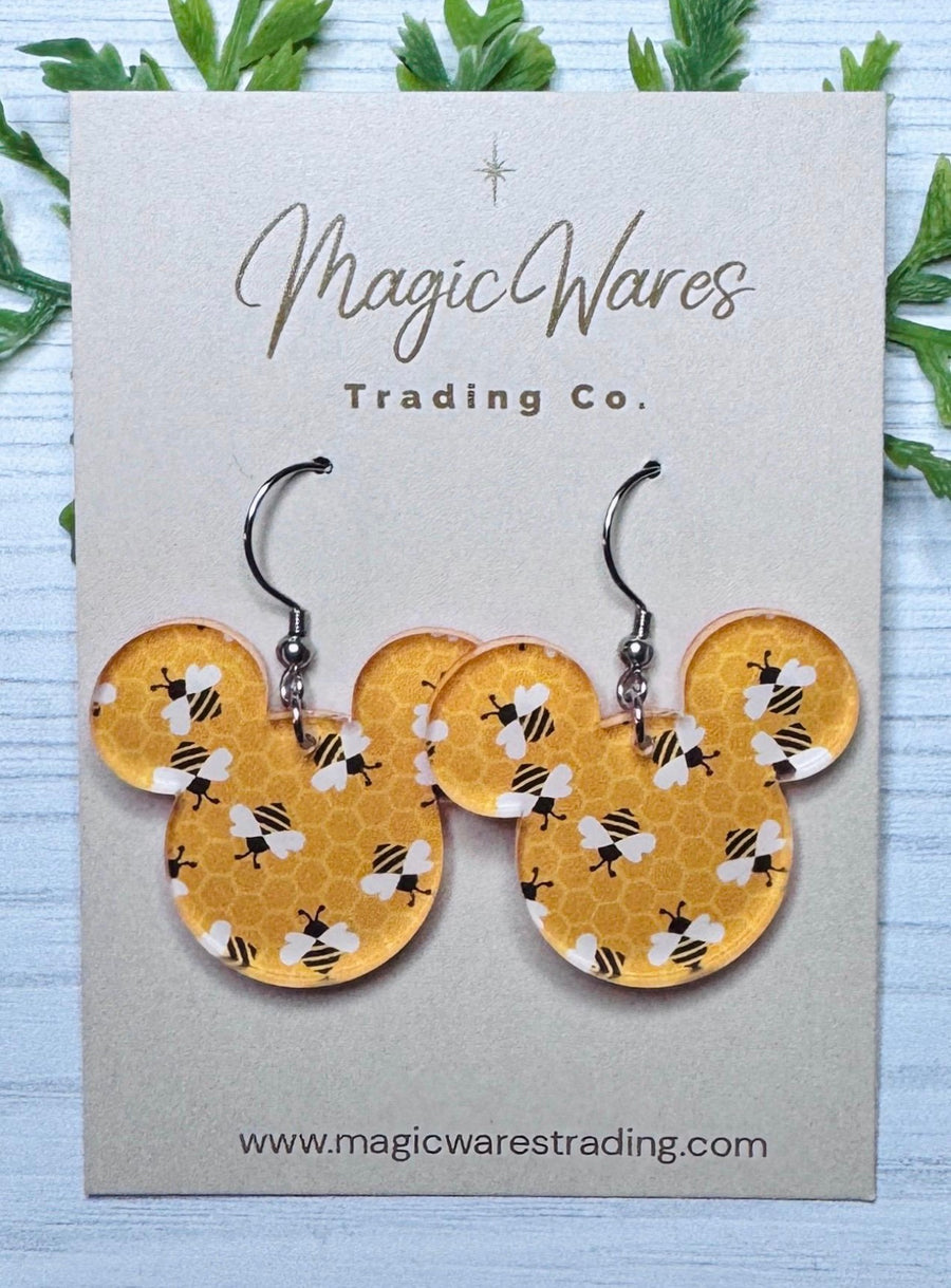 Dangle Honey Bear Earrings (Pre-Order)