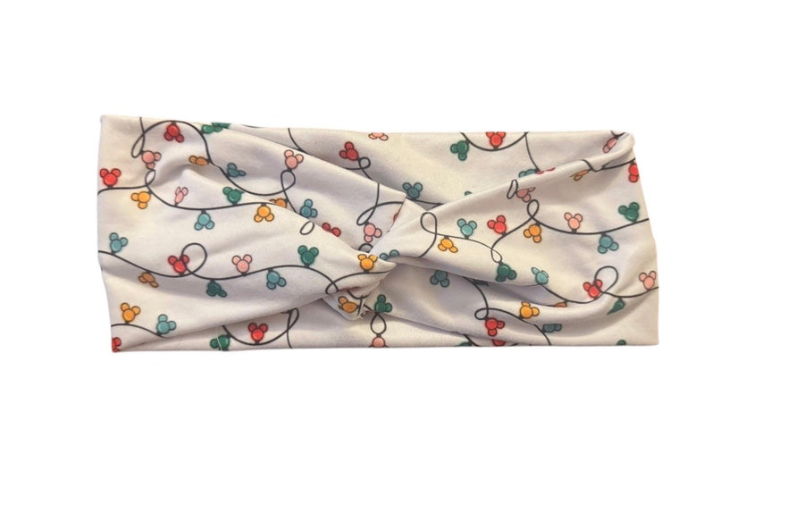 Mouse Christmas Lights Twist Headband (Pre-Order)