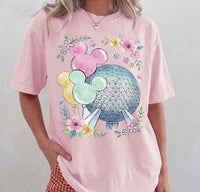 Thumbnail for Blossom Floral Spaceship Earth Tee (Pre-Order)