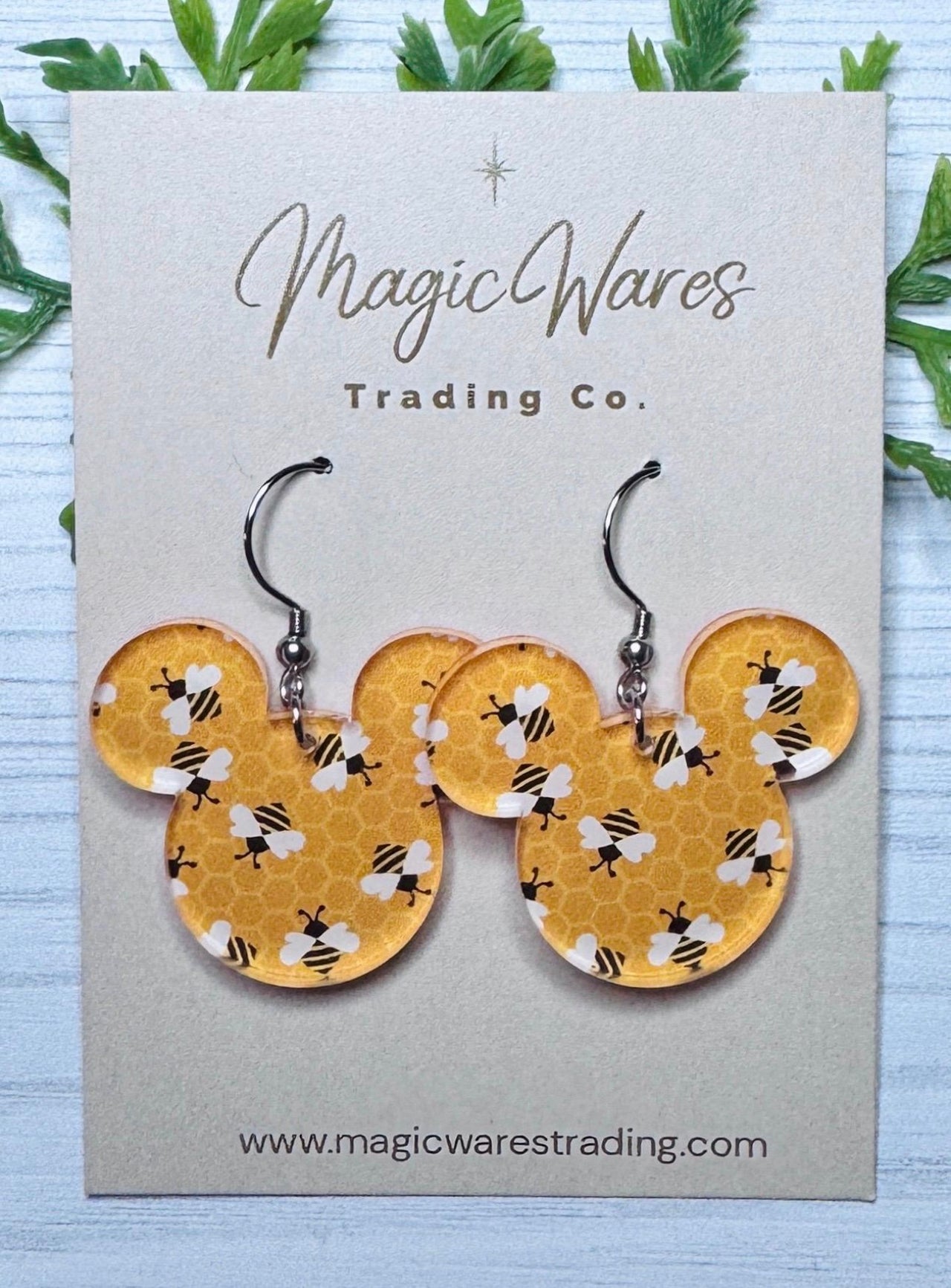 Dangle Honey Bear Earrings (Pre-Order)