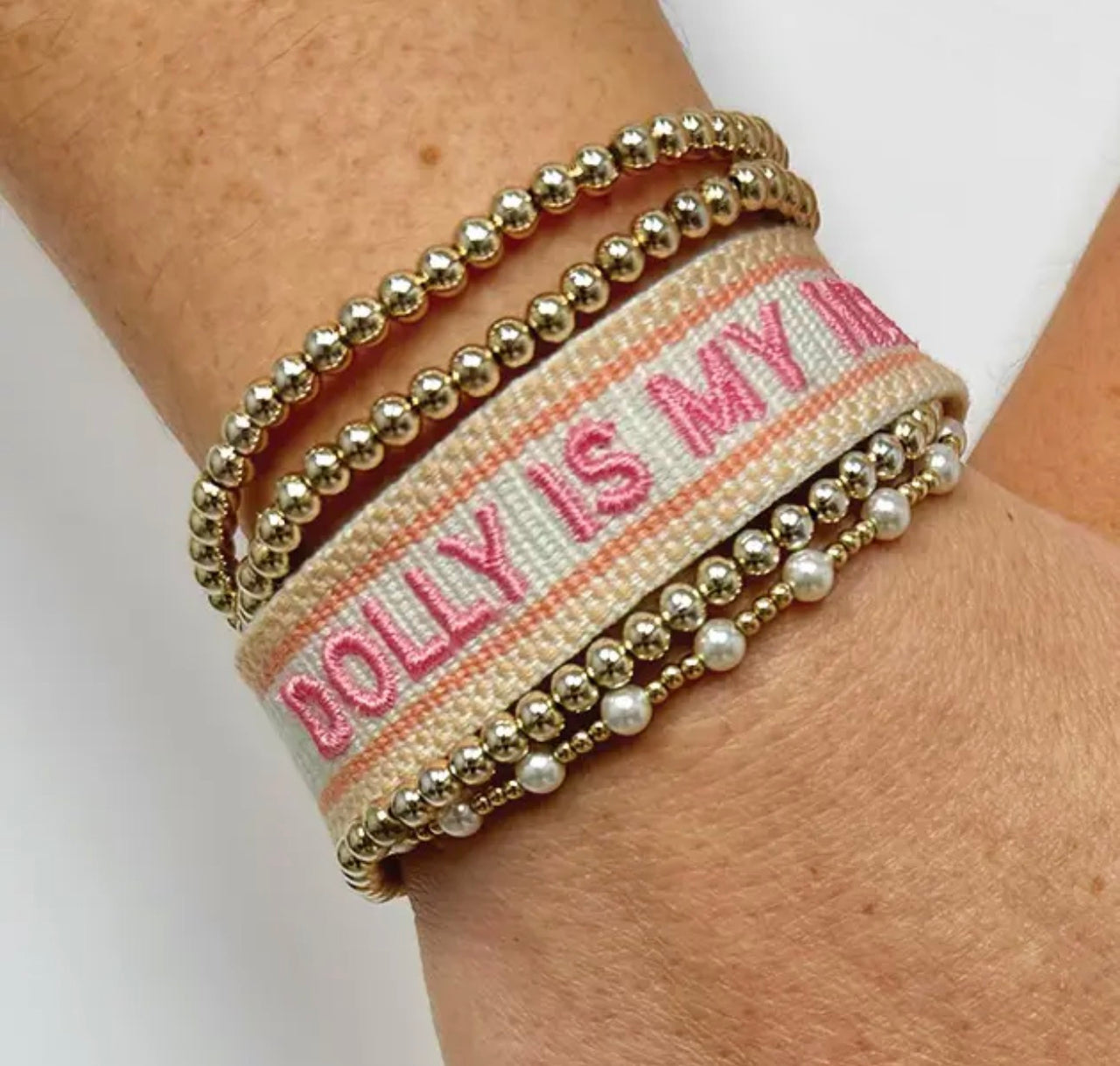 Adjustable Woven Dolly Is My Hero Bracelet (Pre-Order)
