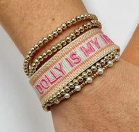 Thumbnail for Adjustable Woven Dolly Is My Hero Bracelet (Pre-Order)