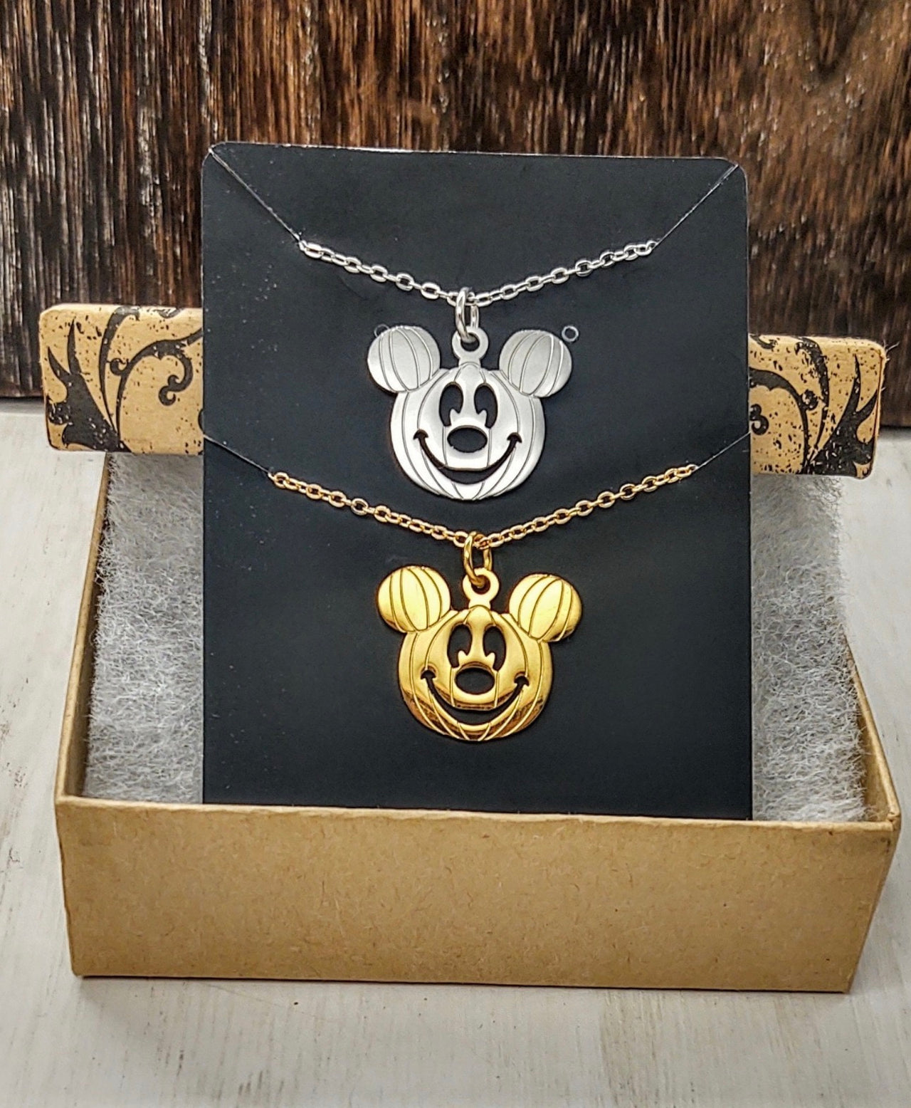 Mouse Pumpkin Necklace